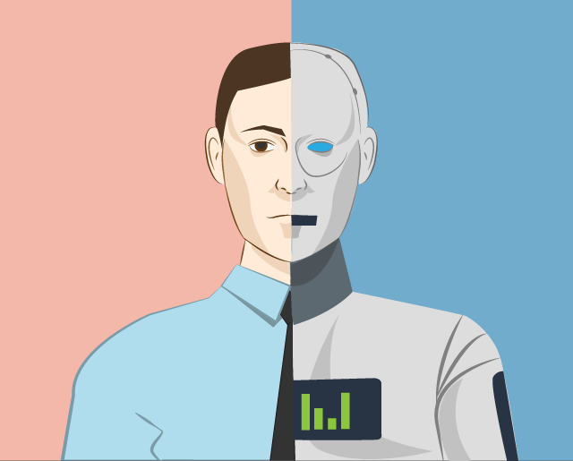 human versus artificial intelligence.