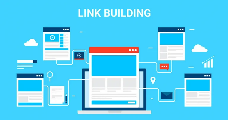 A picture showing how link building is being done.